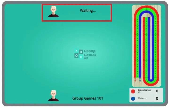 waiting for multiplayer in online cribbage game
