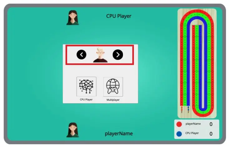 cribbage online select avatar