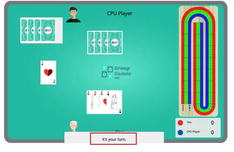 cribbage online gameplay image