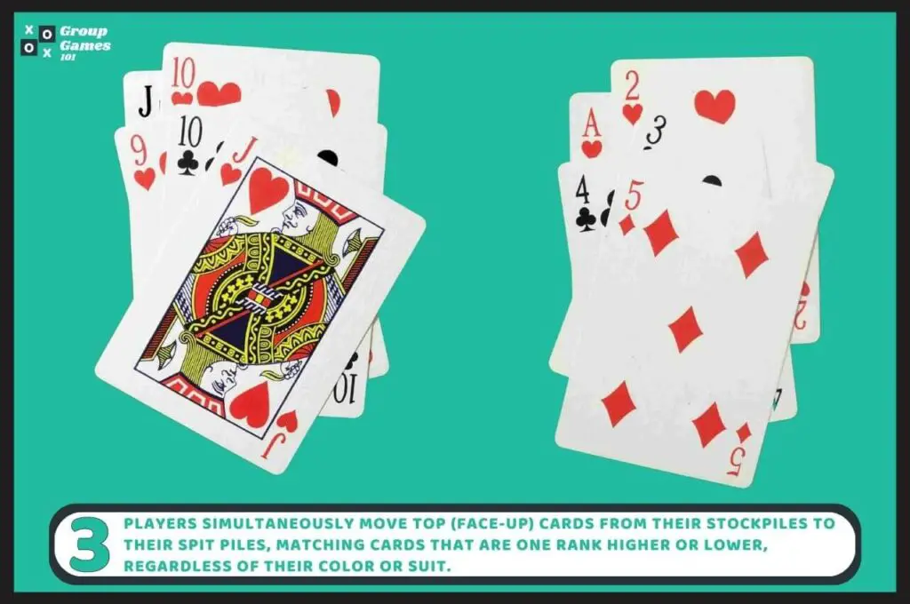 Spit card game rules 3 image
